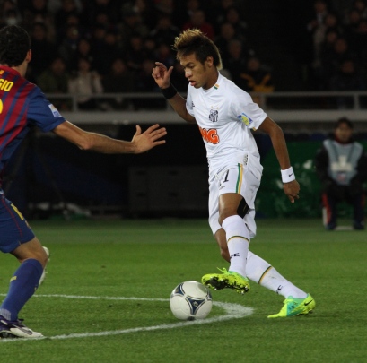 Neymar against Barcelona
